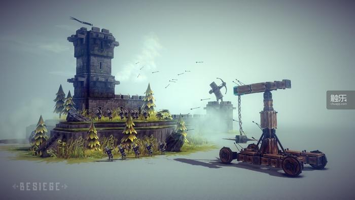 besiege火焰推进器怎么用（都说《Besiege》是个“中世纪攻城游戏”，但这高达、猫娘和超级要塞是怎么回事？）-第5张图片-拓城游