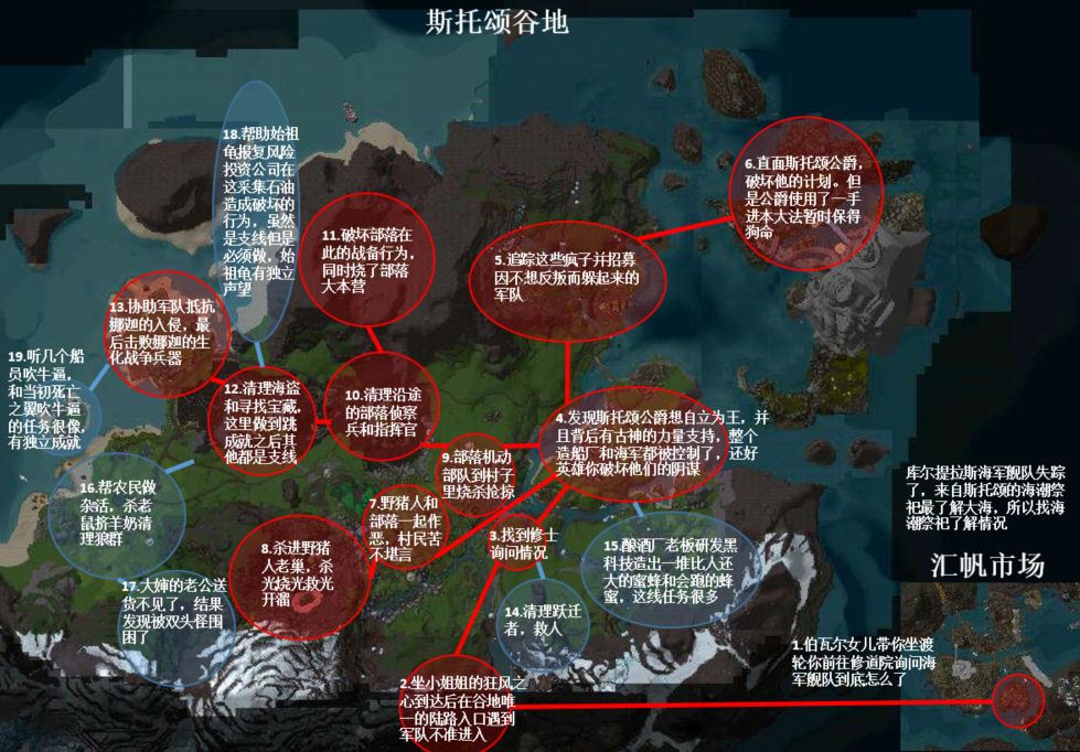 魔兽世界采药1-375怎么练级 采药练级部落联盟推荐地图攻略（《魔兽世界》8.0 联盟升级攻略及各地图任务剧情）-第9张图片-拓城游