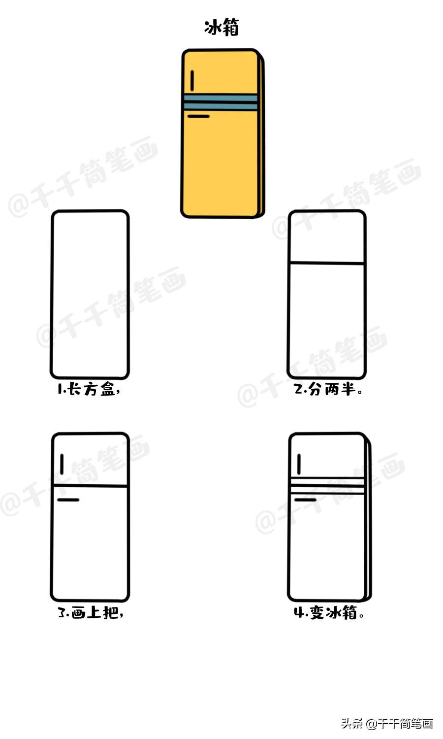 一起学画画游戏介绍（20个带儿歌的幼儿简笔画教程大全，再也不怕教孩子画画了，快收藏）-第14张图片-拓城游