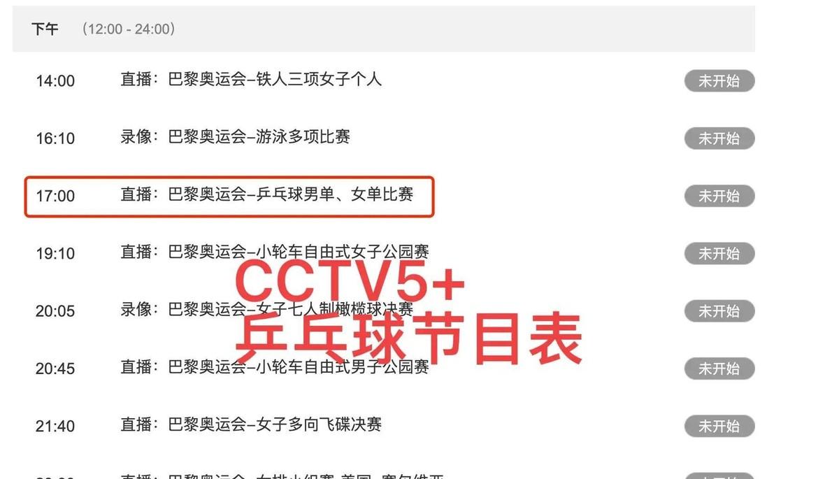 cctv5+节目表（中央5台直播体育赛事节目表：附今日CCTV5节目单，CCTV5+节目表！）-第6张图片-拓城游