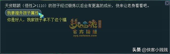 梦幻西游孩子六艺修行流程是什么？（梦幻西游：子嗣系统六艺修行任务攻略）-第5张图片-拓城游