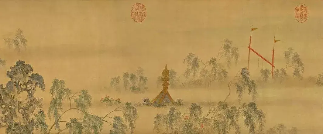 《汉宫春晓图》画作介绍（中国十大传世名画之一，《汉宫春晓图》高清细赏，收藏了）-第24张图片-拓城游