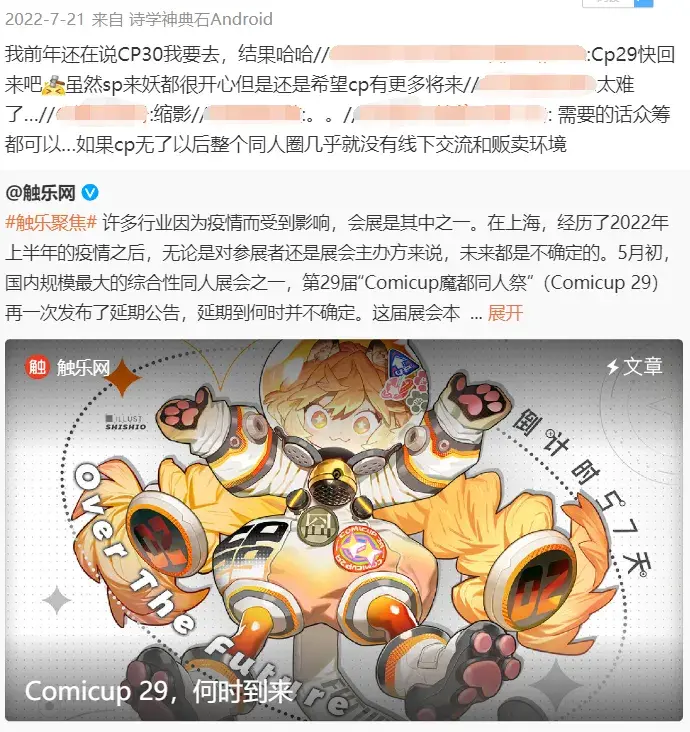 上海的系列同人祭的中文名是？（全国最大的同人展，怎么就沦落到从上海跑路了？）-第7张图片-拓城游