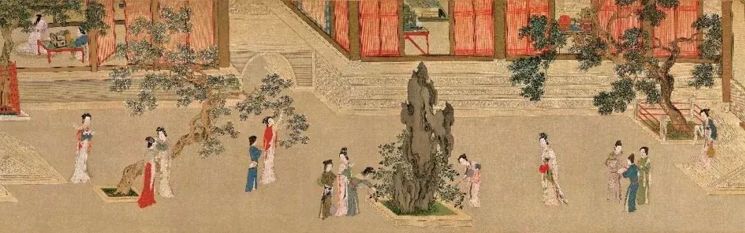 《汉宫春晓图》画作介绍（中国十大传世名画之一，《汉宫春晓图》高清细赏，收藏了）-第16张图片-拓城游