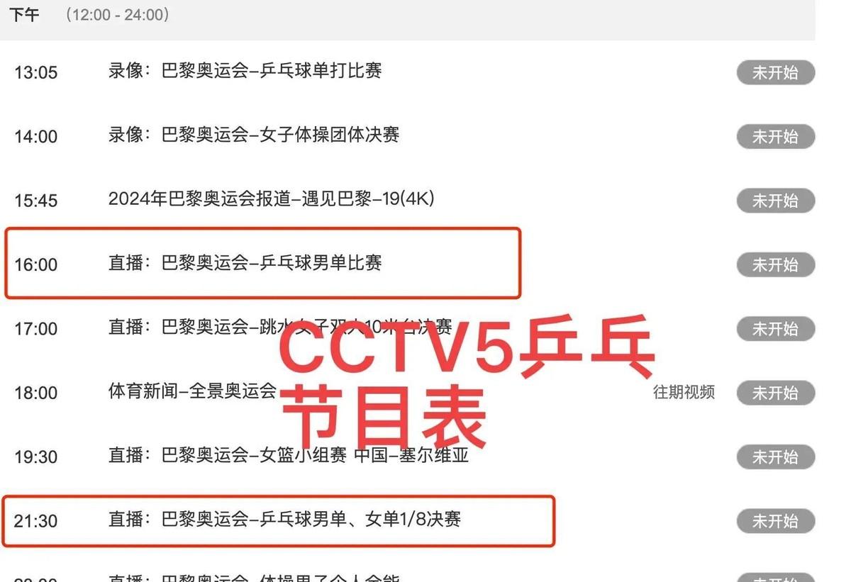 cctv5+节目表（中央5台直播体育赛事节目表：附今日CCTV5节目单，CCTV5+节目表！）-第3张图片-拓城游