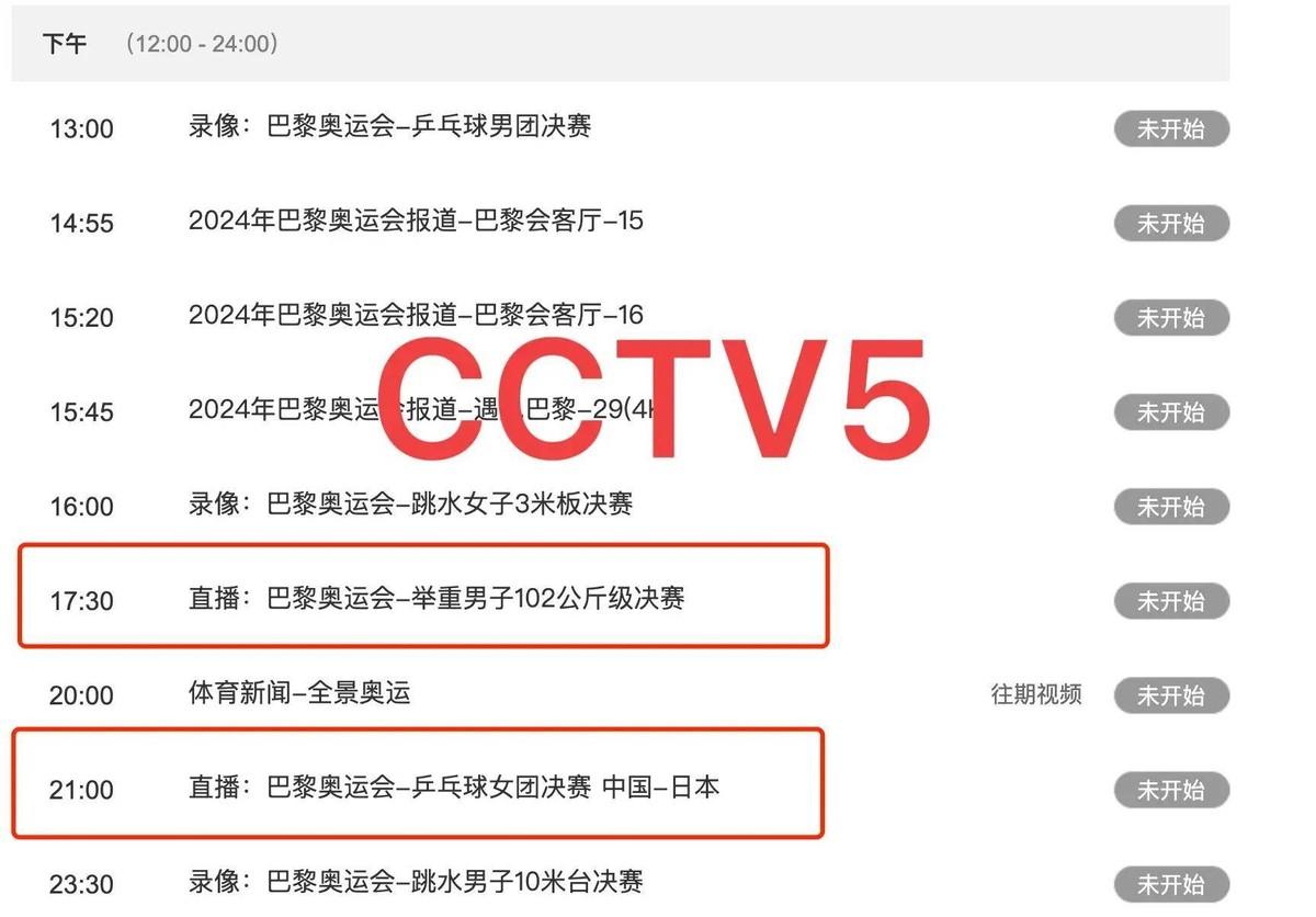 cctv5+节目表（中央5台直播体育赛事节目表：附今日CCTV5节目单，CCTV5+节目表！）-第5张图片-拓城游