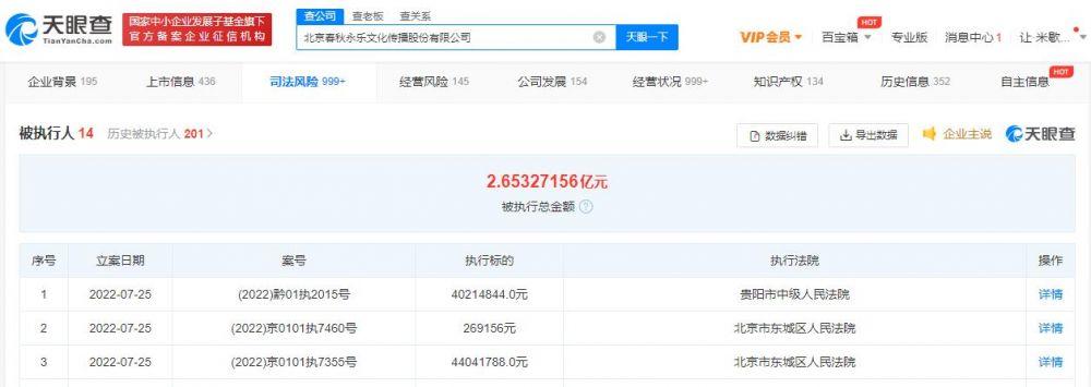 永乐票务的全国分布（永乐票务再被强制执行8452万！永乐票务累计被执行2.6亿）-第2张图片-拓城游