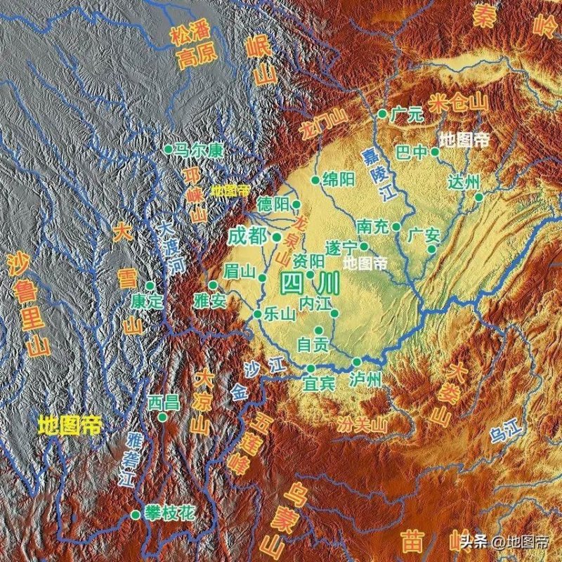 益州的地理优势与三国时期的城池划分-第5张图片-拓城游