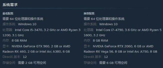 使命召唤8(PC)：Steam平台公布的PC配置需求以及推荐显卡-第3张图片-拓城游