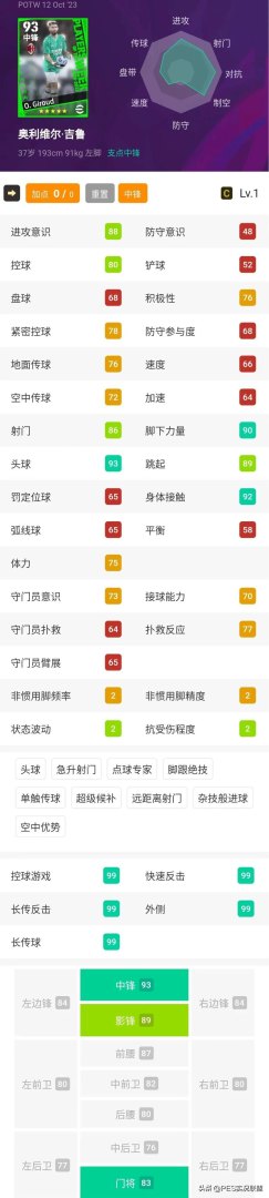 实况足球国际服怎么下载安卓(每周精选简析2024赛季国服手游球员特性)-第7张图片-拓城游