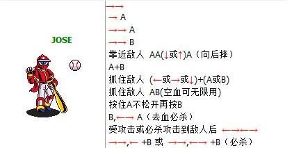 街机棒球小子叫什么（街机经典过关游戏忍者棒球（棒球小子）人物出招表 童年满满的回忆）-第4张图片-拓城游