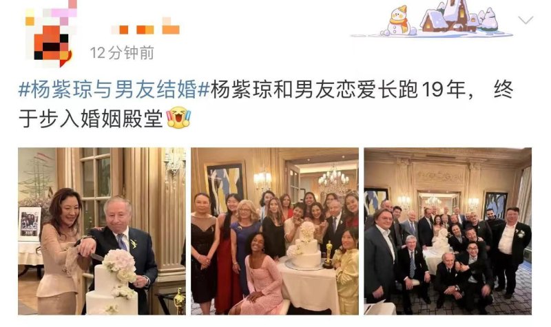 杨紫琼老公是哪个国家的人？（杨紫琼和77岁富豪正式结婚！结束19年爱情长跑，婚礼现场名流如云）-第2张图片-拓城游